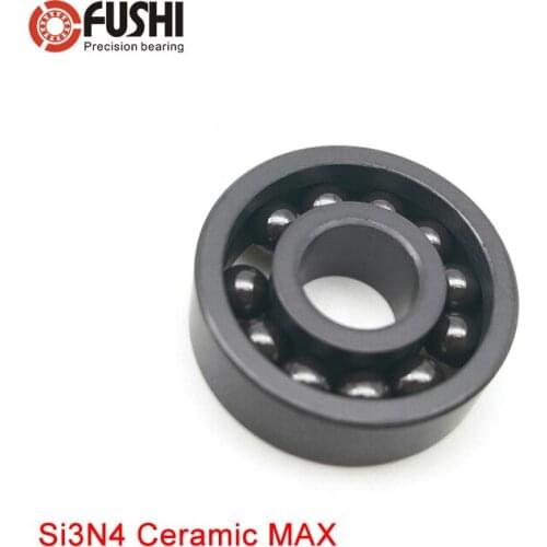 6201 MAX Full Ceramic Bearing Si3N4 1PC 12*32*10 mm Full Balls 6201 CE Ceramic Ball Bearings 6201CE