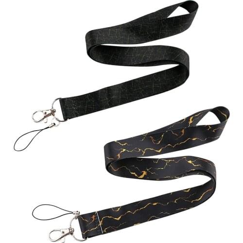 CB769 Marble Printing Lanyards For Keys ID Card Badge Holder Neck Strap Keycord DIY Hang Rope Mobile Phone Accessories