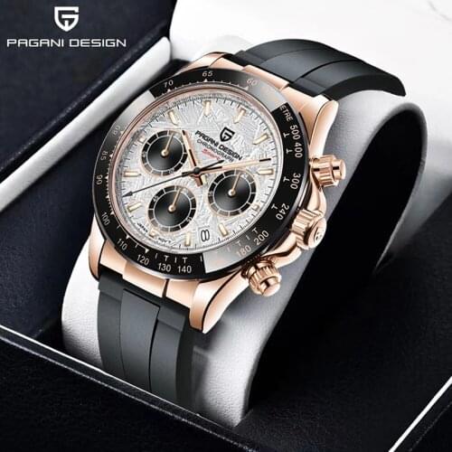 2021 New PAGANI DESIGN Mens Quartz Watches Automatic Date Luxury Wristwatch Men Waterproof Chronograph Japan VK63 Montre Homme