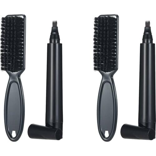 Double-ended Beard Pen Whiskers Filler Pen Brush Mustache Shaping Enhancer Eyebrow Mustache Coloring Drawing Pen Anti Hair Loss
