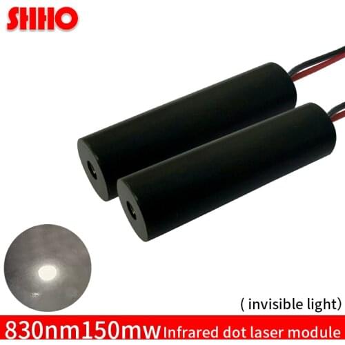 Hot sale invisible light 830nm 150mw infrared dot laser module 10*30mm IR signal transmitter radar ranging laser focus point