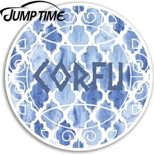 Jump Time Corfu Greece Vinyl Stickers Greek Cool Sticker Laptop Luggage Decal Decor Window Bumper Waterproof