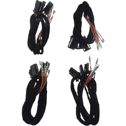 Qty 4 3AD947411 3AD 947 411 For Passat B6 B7 CC MK5 MK6 Golf Tiguan Superb Alhambra Car Door Warning Lights Plug Wiring Harness
