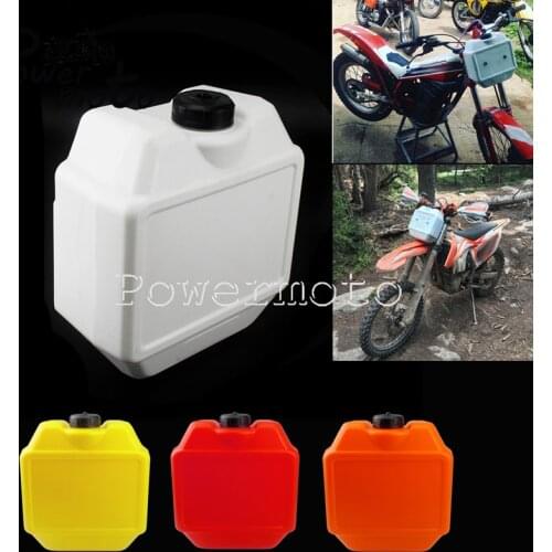 1.3 Gal 5L Front Number Auxiliary Oil Tank Universal Extra Fuel Carrier Gas Tank For Honda Kawasaki Suzuki Yamaha Dirt Pit Bike