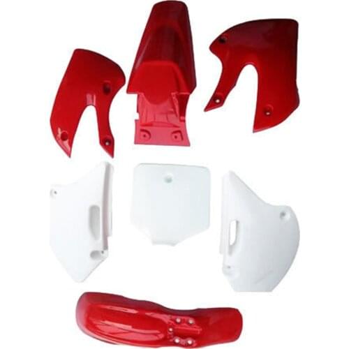 Red Plastic Fender Fairing Set Body Kit For BBR KLX Pit bike DRZ 110