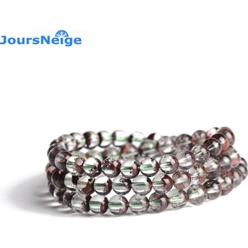 Wholesale Red Ghost Natural Crystal Bracelets Treasure Bowl Lucky for Women Men Three Laps Crystal Bracelet Jewelry