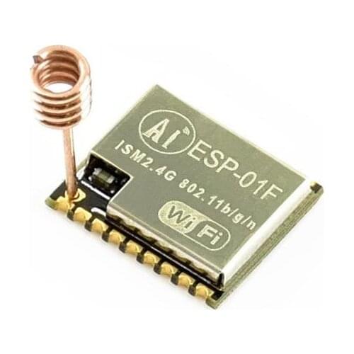 Original Ai-Thinker ESP-01F, WiFi Module Based on ESP8285, Built-in 8Mbit Flash, SMD18 Package, Ultra-small