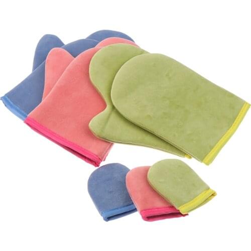 1-3PCS/SET Body Cleaning Glove Self Tanner Reusable Body Self Tan Applicator Tanning Gloves Cream Lotion Mousse