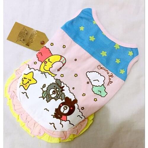 2021 Dog Shirt Summer Dog Clothes For Small Medium Dogs Cats Costume Striped Pet Shirts Puppy Outfit Soft Dogs Clothing Fashion