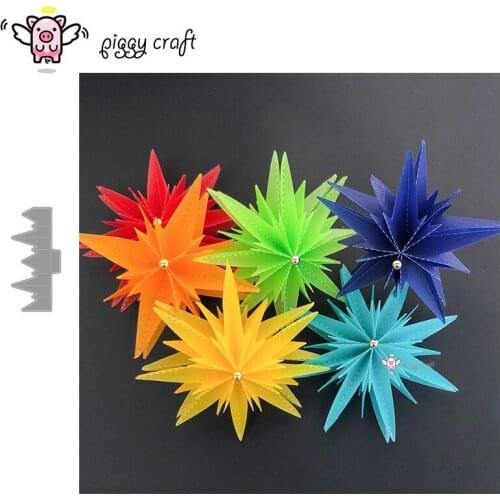 Piggy Craft metal cutting dies cut die mold Folded flower decoration Scrapbook paper craft knife mould blade punch stencils dies