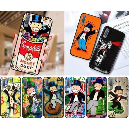 Zororong Cartoon Dollar Monopoly Phone Case For Samsung Galaxy S10 20 Note10 20 A30 50 70 71 Plus Ultra