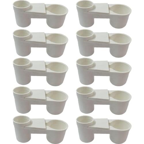 10pcs Automatic Bird Drinker Feeder Plastic Soda Water Bottle Cup for Chicken Pigeons Birds Feeding Accessories