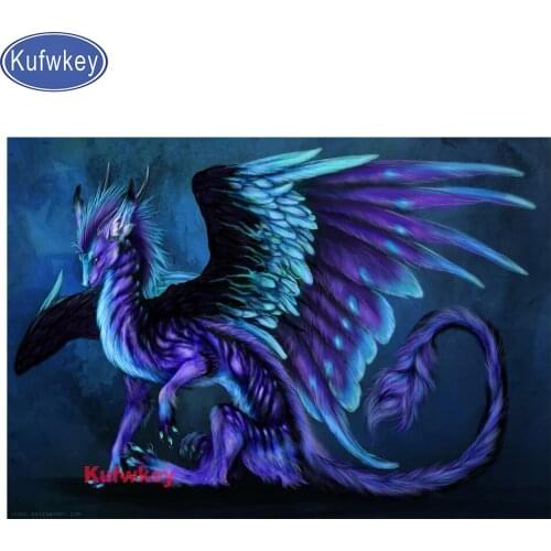 5D Diamond Embroidery Cross Stitch Wing Dragon Diamond Painting Kits Mosaic Sale Rhinestones Art Handwork Gift Home decor large