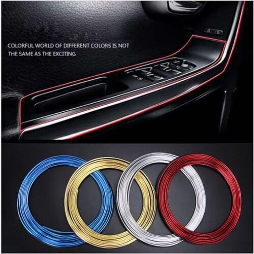 Car Central Control Door Decoration Dashboard Strip For Ford Focus 2 1 Fiesta Mondeo 4 3 Transit Fusion Ranger Mustang KA S-max