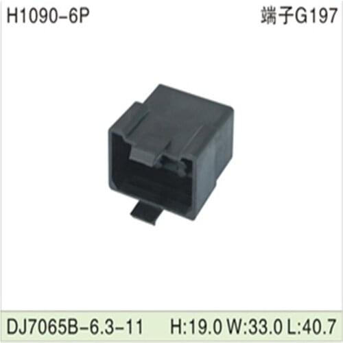 Free shipping 500pcsDJ7065B-6.3-11 6Pin 6.3mm AMP Car Electrical Wire Connectors for VW,BMW,Audi,Toyota,NISSAN AND other