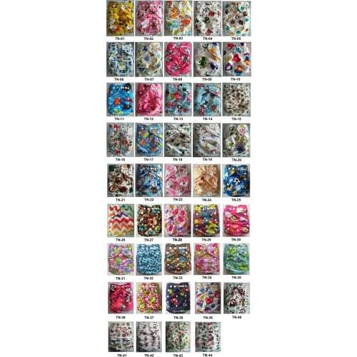 Free Shipping New Print Fabric Baby Infant Cloth Diaper 100 Pcs Reusable Waterproof Nappy one pockert nappies Cover