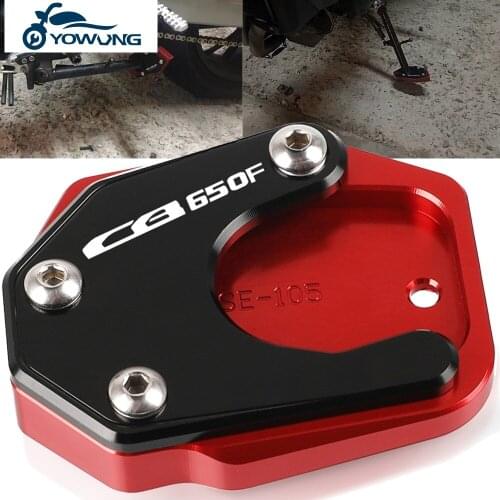 For HONDA CB650F CB 650F 2014 2015 2016 2017 2018 Motorcycle Kickstand Foot Side Stand Extension Pad Support Plate Enlarge Stand