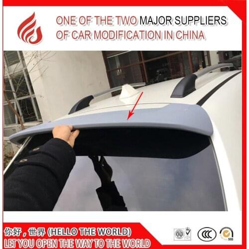 Hot sale ABS Primer Black White Color Car Rear Roof Spoiler for Ignis ignis 2016 2017 2018 16 17 18