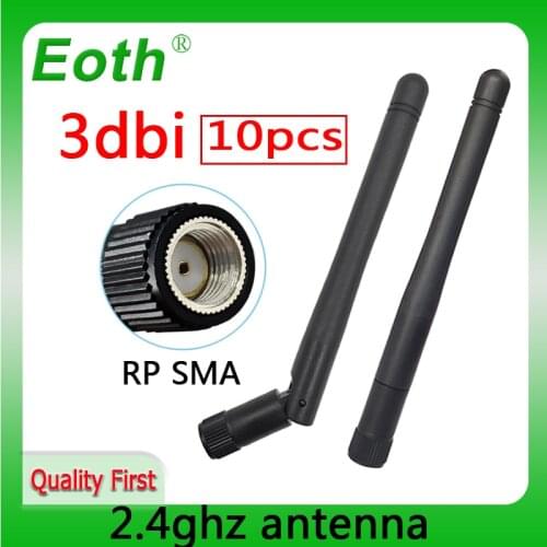 Wifi antenna 2.4GHz 3dBi RP-SMA Female 2.4 ghz antena wi fi antenne Aerial antennas antenas for Wireless wi-fi Router