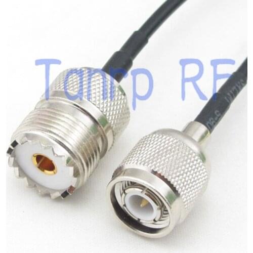 50CM Pigtail coaxial jumper cable RG174 extension cord 20in UHF female jack to TNC male plug RF connector adapter