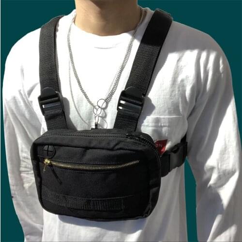 2021 Mini Men Chest Rig Streetwear Outdoor Sports Waist Bag Military Climbing Shoulder Bag Phone Money Belt Tactical Chest Bag