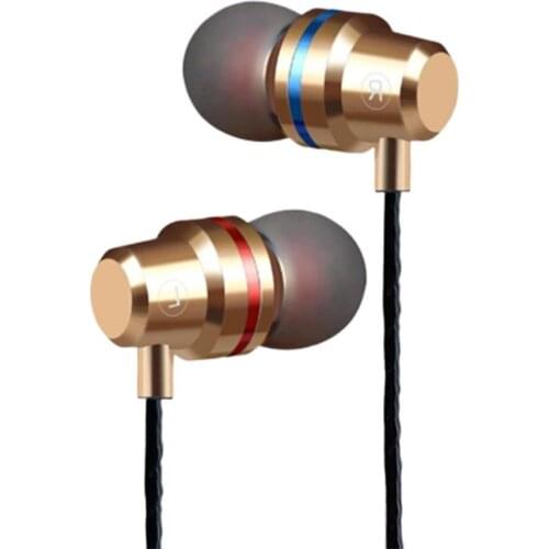 In-ear Ear Buds Sport Stereo Metal Wired Ear Mic For Phone Bass Headset With Super In Earphone A0C6