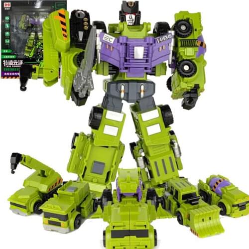 New Transformation Toys Engineering Vehicle Fits and Deformation Little Lishen Action Figures Robot Car Model Kids