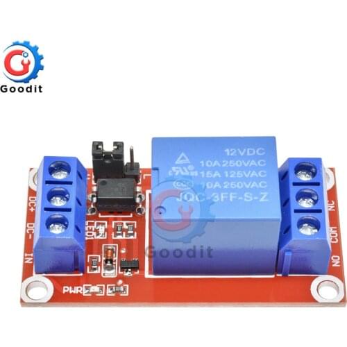 10PCS/Lot 12V 1 Channel Relay Shield with Optocoupler High/Low Level Trigger Power Supply Relay Module for Arduino Relay Board