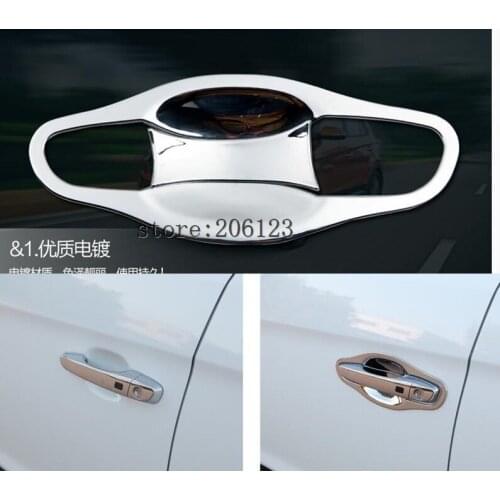 FIT FOR 2014-2017 For Hyundai ix25 (creta) Car Door Bowl Modern Door Handle Bowl ABS 8 PCS