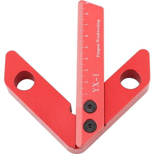 Small Center Finder Woodworking Carpenter Gauge Square 45/90 Degree Right Angle Scriber Measurement Layout Tool