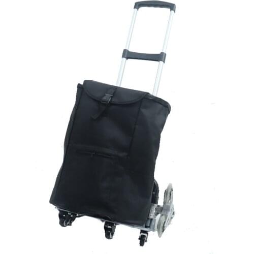 Folding Hand Truck Cart Transport Trolley with Adjustable Handle and Elastic Ropes for Home, Outdoor