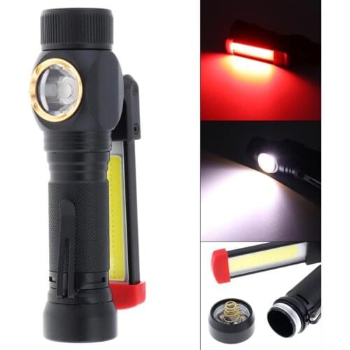 7 Modes USB Charging COB LED Work Lamp with Side Lamp and Magnet Adsorption 180 Degree Rotation for Auto Repair/Vehicle Overhaul