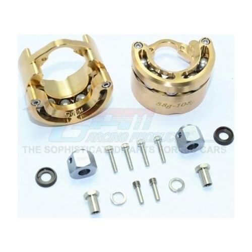 TRX4 TRAIL CRAWLER Brass Pendulum Wheel Knuckle Axle Weight + 9mm Hex Adapter