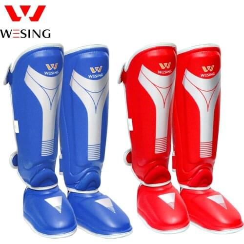 Wesing Muay Thai Boxing Shin And Instep Guards Leg Pads protector For Sparring
