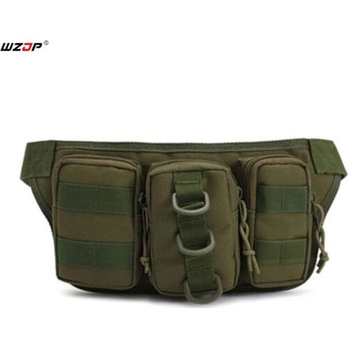 WZJP Outdoor Camping Hiking Hunting Bag Waterproof Utility Tactical Waist Pack Pouch Military Sports Pouch for Men Women