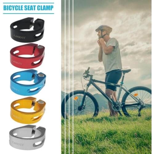 CANSUCC 31.8/34.9mm Aluminium Alloy MTB Road Bicycle Quick Release Seatpost Clamp Bike Cycling Seat Post Tube Clip Bike Parts