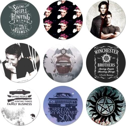 Supernatural Jensen Ackles Icons Pins Badge Decoration Brooches Metal Badges For Backpack Decoration