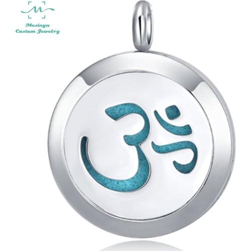 10pcs Mesinya Yoga Lover (25 30mm) Aromatherapy/Essential Oils 316L Stainless Steel Diffuser Locket pendant Necklace