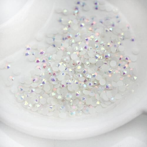10000 pieces/bag Crystal AB/White AB 4mm Flatback Trimming Resin Motif Rhinestone Sticker Diamond Painting