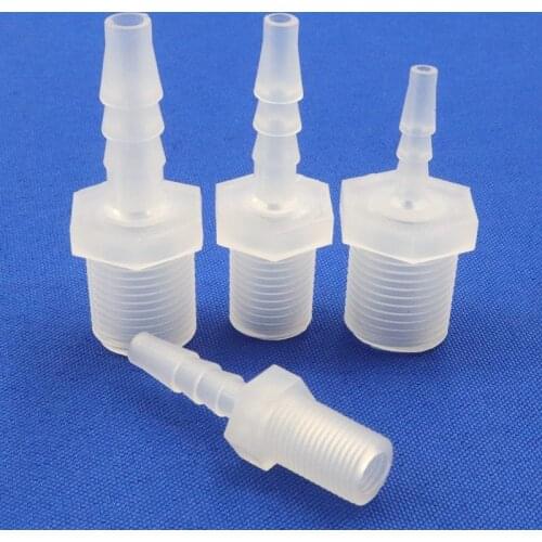 200~5pcs G3/8 Inch Thread To 3.9~12.7mm Straight Connectors Aquarium Fish Tank Pipe Adapter Air Pump Aerator Hose Barb Joints