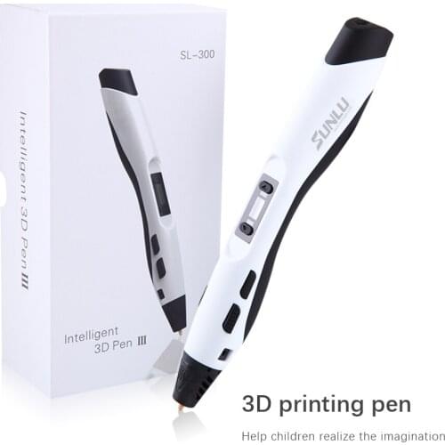 SL-300A 3D Printing Pen Low Temperature Safe 3D Pen with ABS or PLA Filament sl 300a Creative Intelligent Toy Gift for Children
