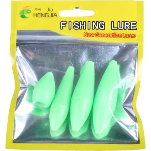 1 Bag 4 pcs mixed floating long cast rotating throwing glow-in-the-dark bait shooting AIDS fishing tackle fly bait fittings