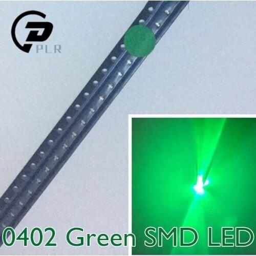 500pcs 0402 1005 SMD LED Chip Green Surface Mount SMT LED Light Emitting Diode Lamp Beads