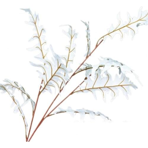 60% Hot Sale Artificial Flower Multi-use Bright-colored Faux Silk Flower Wide Application Fake Corals Leaf Flower for Wedding