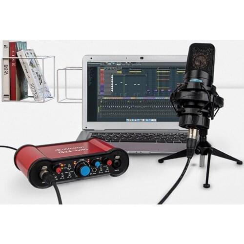Alctron U24-TWIN official original 24bit Dual Channel USB audio interface sound card helps signal from A to D microphone