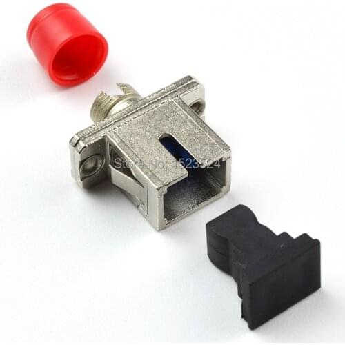 Free Shipping 50pcs/lot SC FC Fiber Optic Adapter SC-FC Flange Coupler Adaptor Fiber Coupler