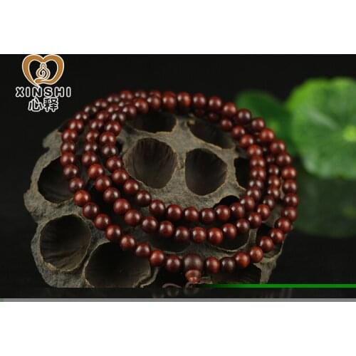 Zambia rosewood beads old order material circle bracelet density along the grain red wingceltis, 108 men and women