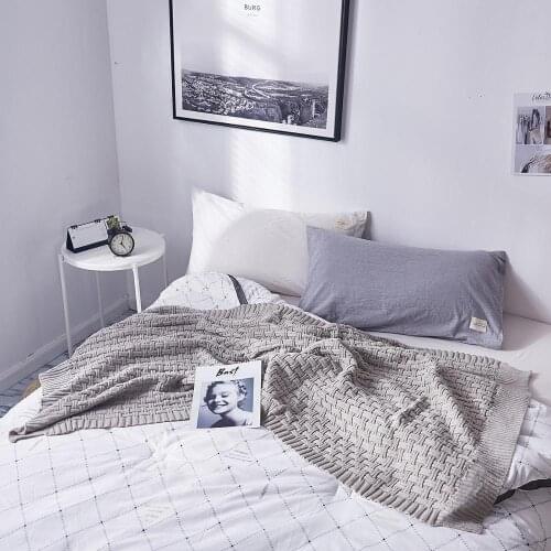 Baby Summer blanket Infant Knitted Nap Blanket Kids Thin Quilt Stroller Sleep Cover Air Conditioning Blanket Sofa Blanket