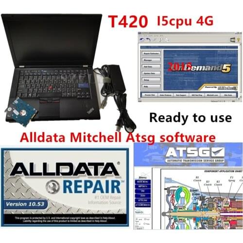 Diagnostic computer T420 Laptop I5 CPU 4g ram used can work with Alldata m..ll software mb star c4 c5 icom a2 next