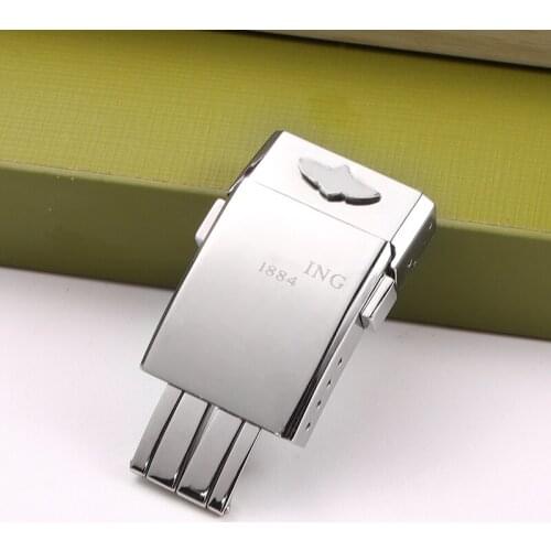 Brand Quality 1884 Logo On Stainess Steel Buckle For Breitling Watchband 20*20mm Polishing Double Click Clasp Watch Band Strap